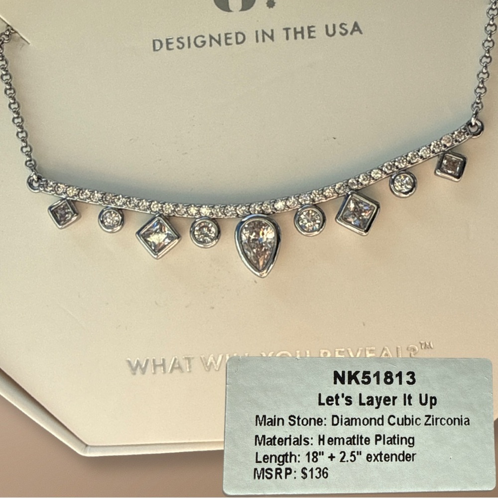 Bomb party, April 25 let’s layer it up diamond CZ on hematite